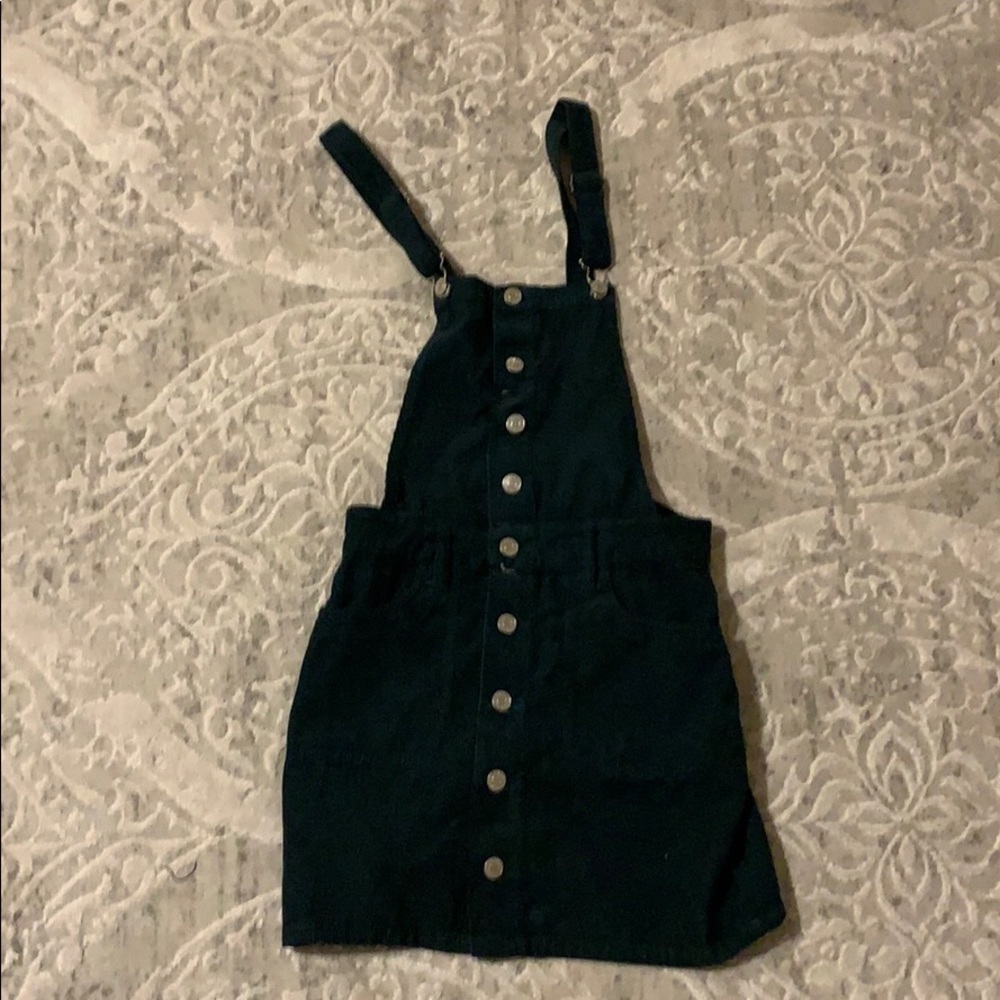 pacsun green overall dress